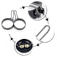 thumbnail image 4 of 4 Pcs Stainless Steel Frying Pan Fried Egg Pancake Cooking Ring Mould Shaper Mold G, 4 of 4