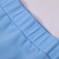 thumbnail image 5 of Women's Casual Tracksuit Outfit 2 Piece Matching Set Sleeveless Half Zip Polo Shirt and Wrap Skort Athletic Lounge Outfits Light Blue, 5 of 8
