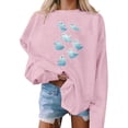thumbnail image 5 of Enjoytime Halloween Womens Sweatshirt Ghost Print Long Sleeve Crew Neck Sweatshirts Fall Fashion Loose Funny Casual Pullover Tops, 5 of 5