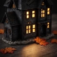 thumbnail image 5 of HaiSphere Halloween Decor Pumpkin Resin Ornament with Ghost - Vintage Halloween Decor Holding Pumpkin Sculpture for Mantel Entryway Home Decor Display,B, 5 of 7