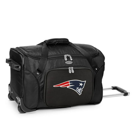 MOJO Black New England Patriots 22 2-Wheeled Duffel Bag