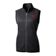 thumbnail image 2 of Women's Cutter & Buck Heather Charcoal Western Kentucky Hilltoppers Mainsail Basic Sweater-Knit Full-Zip Vest, 2 of 3