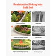 thumbnail image 2 of VEVOR Faux Stone Landscape Edging, 46.8 x 3.9 in Realistic Lawn Edging, Flexible Brick-Sized Garden Edging Border with Anchoring Spikes, Fade-Resistant Yard Edging for Driveways Walkway Brown, 2 of 8