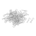 thumbnail image 4 of Unique Bargains 1mm x 16mm Hair Pin Shaped Zinc Plated Cotter Clip Silver Tone 50Pcs, 4 of 4