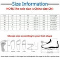 thumbnail image 4 of asddcavvf Ladies Summer Casual Retro Colour Blocking Beach Non Slip Outside Wear Large Size Soft Lea, 4 of 8