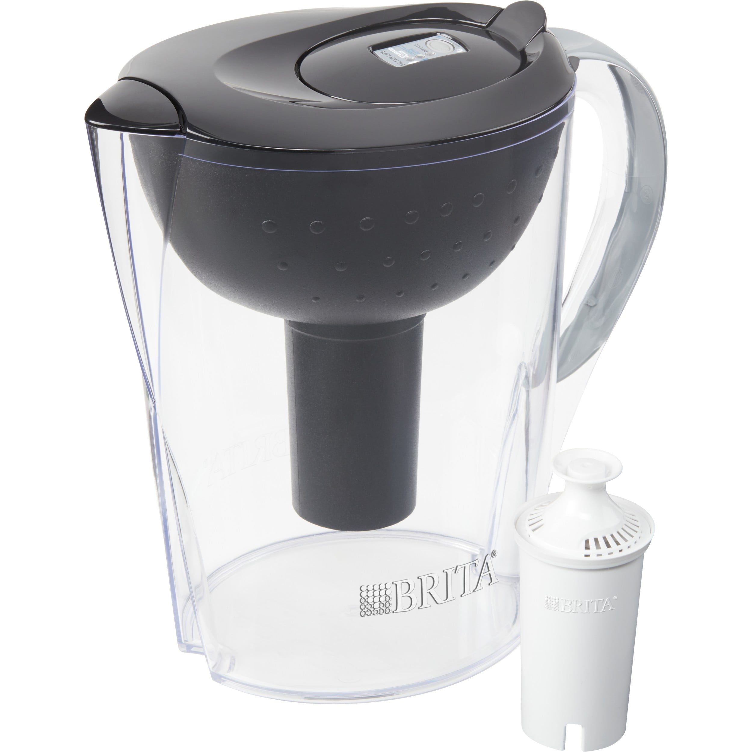 Brita Pacifica Water Filter Pitcher, 10 Cup Black