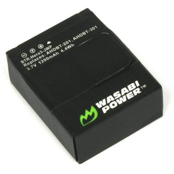Wasabi Power Batterie pour GoPro HD HERO3, HERO3+ et GoPro AHDBT-201, AHDBT-301, AHDBT-302 (1200mAh)
