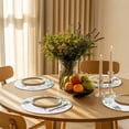 thumbnail image 5 of Sage Green Coastal Round Placemats Set of 6 for Dinning Tables,Heat-proof Braided Table Mats 15 Inch,Summer Eucalyptus Leaves Beach Ocean Starfish Conch Washable Place Mat for Kitchen Restaurant, 5 of 9