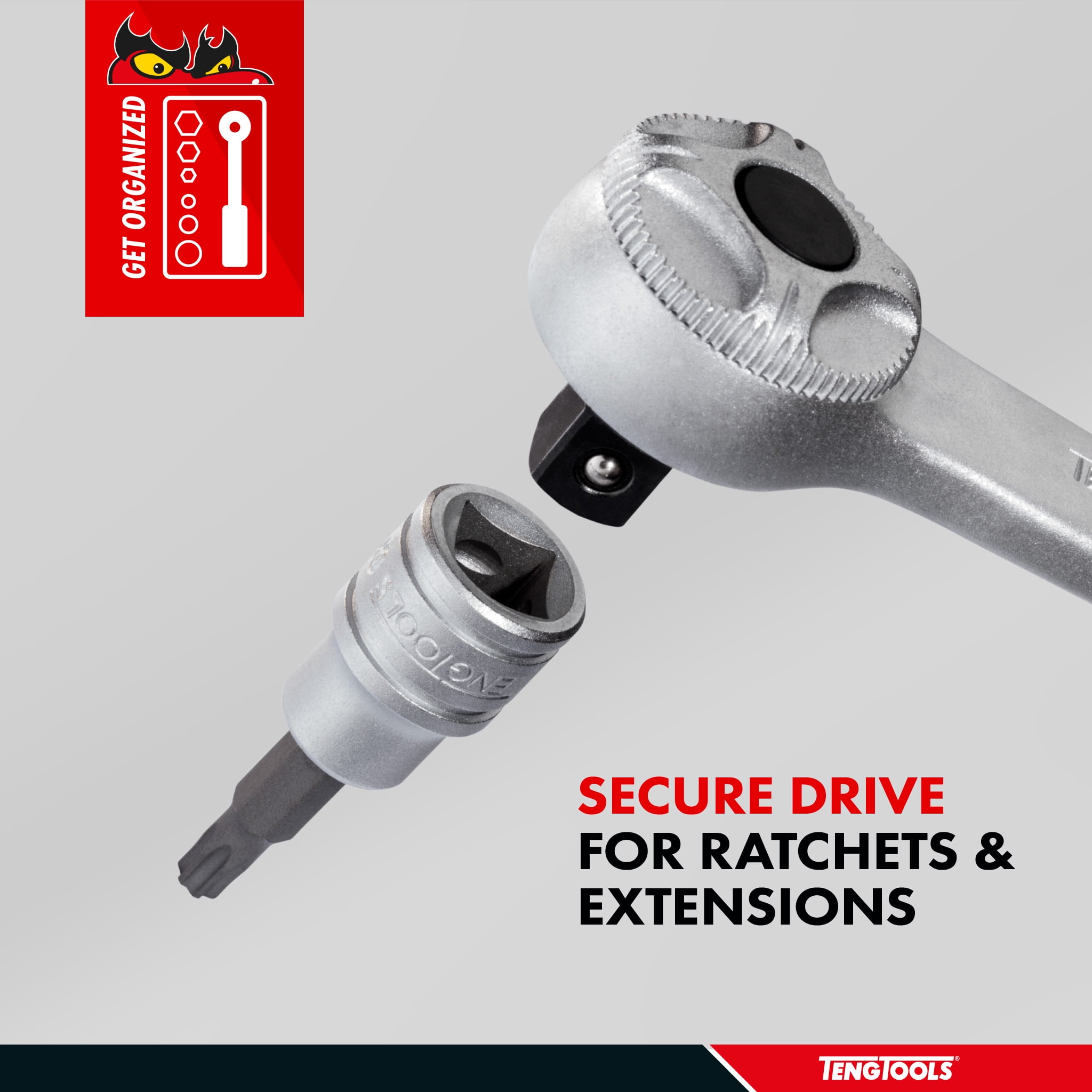 Teng Tools TPX55 Torx Stecknuss 1/2 Zoll – Manipulationssicher, Chrom-Vanadium, Satiniert