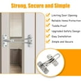 thumbnail image 3 of Maytalsory Easy-to-Install Door Chain Lock For Increased Security Upgrade Home Security Anti Theft Clasp Locks, 3 of 6