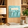 thumbnail image 6 of Hanging Organizer Bags,Wall & Door Storage Bags with Large Compartment & 4 Pockets,Portable Zipper Storage Organizer for Kitchen,Entrance,Closet,13.77x12.59 Inch,Blue, 6 of 7