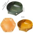 thumbnail image 2 of 2 Pieces Leather Storage Tray, Faux Leather Tray, Storage Tray (Dark Green + Orange), 2 of 5