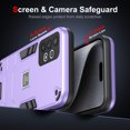 thumbnail image 3 of Allytech Hybrid Protective Case for Samsung Galaxy A32 4G, Camera Screen Protection, Soft TPU Bumper + Hard PC Back Panel Anti-Drop & Anti-Oil Case Cover for Samsung Galaxy A32 4G, Purple, 3 of 7