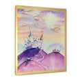 thumbnail image 2 of Designart 'Fairy Tale Kingdom Palace On Purple Mountain Top' Children's Art Framed Art Print, 2 of 4