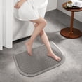 thumbnail image 2 of TIELUTT Half Bath Mat Fit Under Door Non Washable Bathroom Mat with Rubber Backing Dining Room Carpet under Bed Carpet Large Throw Blanket Rugs for Bedroom Large Area Rug for Bedroom Lap Throw, 2 of 4