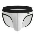 thumbnail image 1 of FhsagQ Underwear Men Underwear with Pouch for Super Fit Mens Threaded Comfortable Breathable and Underwear Triangle Pants Breathable Underwear for Men Mesh Super Fit White L, 1 of 2