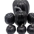 thumbnail image 1 of 7x Assorted Artificial Pumpkins Fall Foam Crafts Halloween Home Decors, 1 of 7