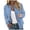 Light Blue, variant on Fashion Varsity Baseball Jacket for Women, Ribbed Collar Full Zip Long Sleeve, Trendy Casual Streetwear Outerwear, 1 Piece, S-XXL, Plus Size Friendly