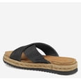 thumbnail image 2 of Johnston & Murphy Women's Michelle Cross-Strap Slide Sandal Black Washed Sheepskin - 78-14427, 2 of 5