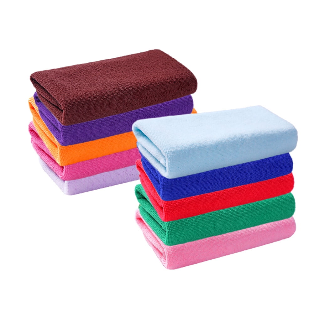 AURARMLET 10Pcs Reuseable Cleaning Cloths for Car Cleaning Wipes Random Color