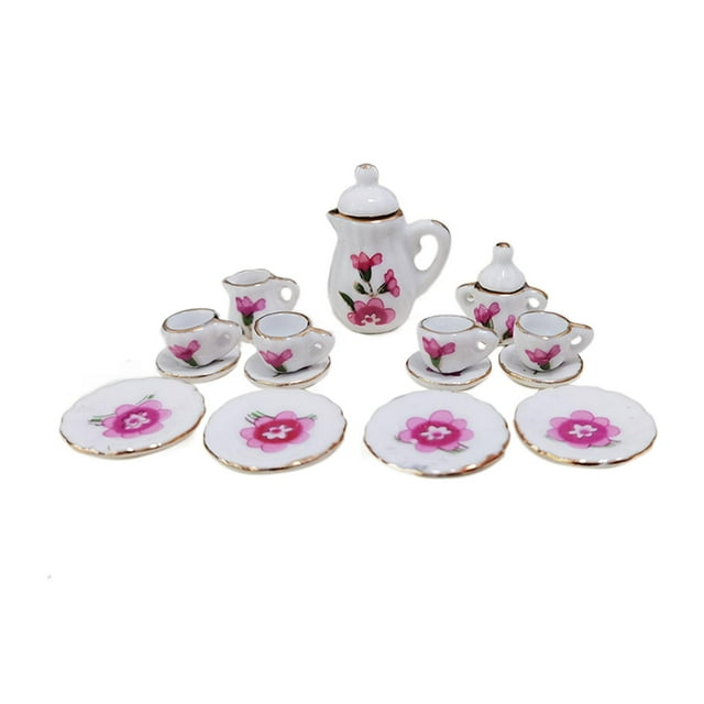 1/12 casa de muñecas miniatura taza de té de comedor hogar paisaje suministros Estilo B Zulema Casa de muñecas en miniatura