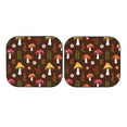 thumbnail image 7 of Kll Woodland Mushroom With Flowers And Berries Windshield Sun Shade 2-Piece Foldable Car Front Window Sunshade For Most Sedans Suv Truck - Auto Sun Blocker Visor Protector Blocks Max Uv Rays - Large, 7 of 7
