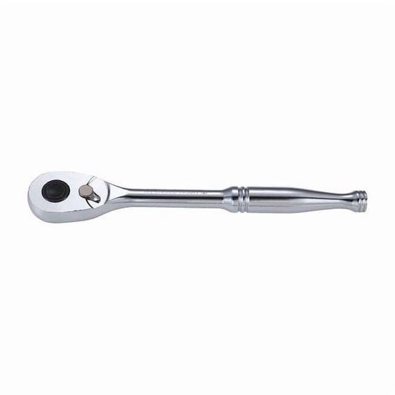 1/2" Drive, 84 Geared Teeth, Pear Head Hand Ratchet, 11" L, Chrome Finish