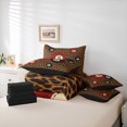 thumbnail image 6 of jejeloiu Jungle Leopard Print 7-Piece Twin Bedding Sets,Billiard Game Red Black Bedding Comforter Set For Men Women Reversible, 6 of 8