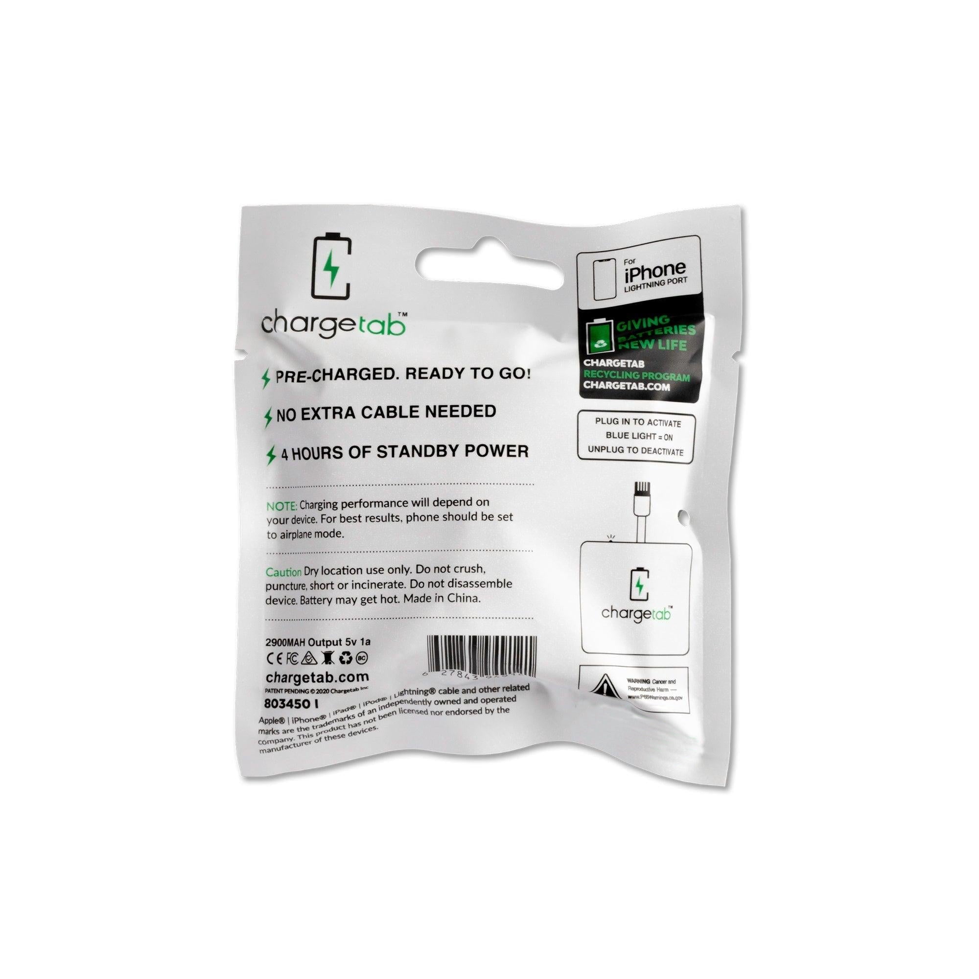 Chargetab USB-C Emergency Charger