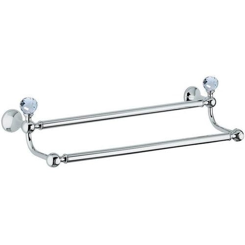 AGM Home Store Folie Swarovski Double Wall Mounted Towel Bar