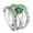 Green, variant on YUEHAO Rings Amethyst 3Pcs Claddagh Wedding Heart Fashion Silver Ring Jewelry Set Rings