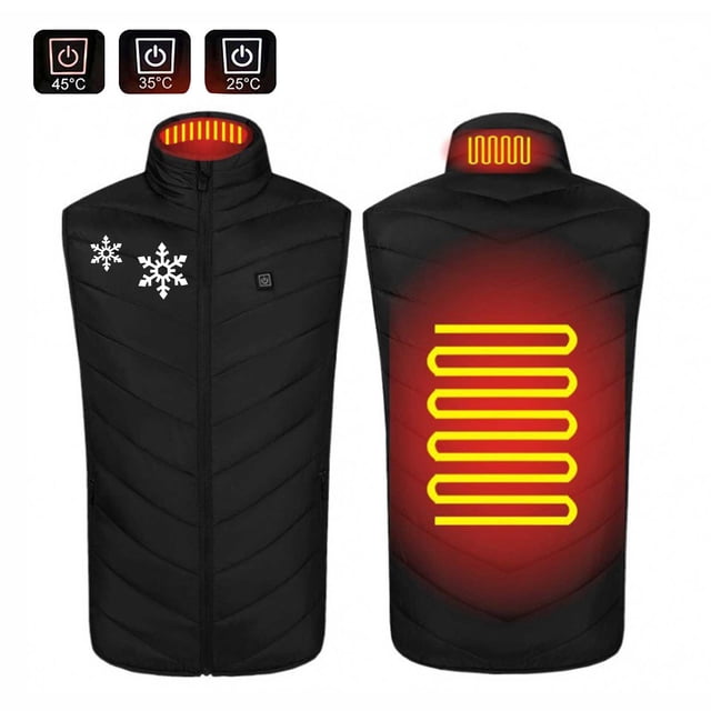 Birdeem Usb Intelligent Constant Temperature Heated Windproof Plus Size Coat for Men and Women Winter 2 Areas Heated Jacket Coat