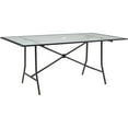 thumbnail image 4 of Hanover Lavallette 7-Piece Steel Outdoor Dining Set with Umbrella and Glass-Top Table, Seats 6, 4 of 15