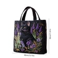 thumbnail image 6 of Clearance! Vintage Quilted Canvas Cat Reusable Tote Gift Bags, Lightweight Travel Bag, Made of Natural Canvas with Handle, Cotton Shoulder Bag for Shopping Beach Work School, Gift for Family(Cat F), 6 of 6