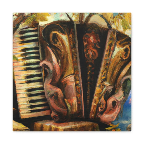 Playing the Accordion Dream - Canvas