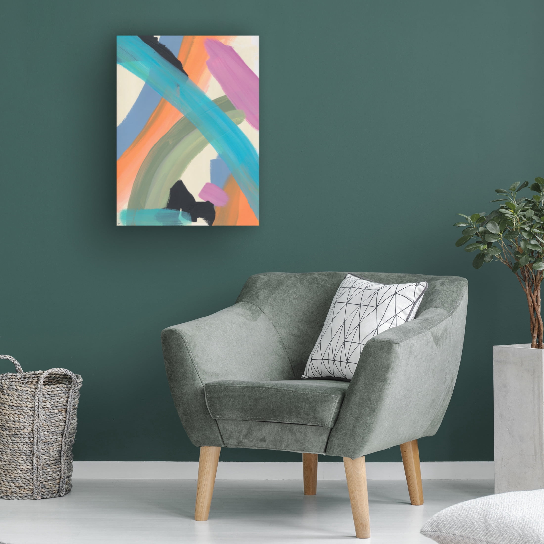 Canvas Wall Art - Bronwyn Baker 'The Script No. 2' Wall Art for Living Room, Bedroom, or Office Décor by Trademark Fine Art - 18 x 24 Inches