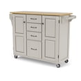thumbnail image 2 of Homestyles Chariot de Cuisine Roulant en Bois Create-a-Cart en Blanc Cassé, 2 of 24