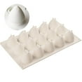 thumbnail image 2 of Molde De Silicona Para Tartas De 15 Cavidades, Molde Con Forma De Fresa, Herramienta Para Hornear Para Diy, Mousse, Pastel De Chocolate Eigraketly HA035644-00, 2 of 6