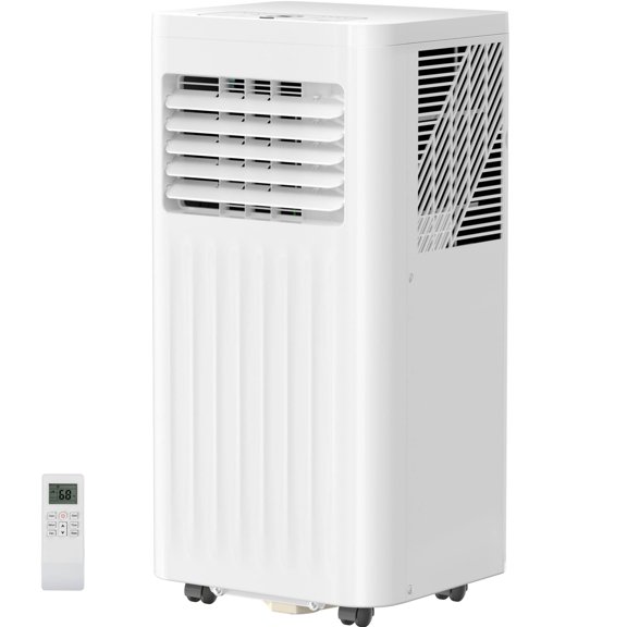 KISSAIR Portable Air Conditioners 8000 BTU 3-in-1 mode AC Unit, Dehumidifier & Fan with LED Screen/24H Timer/Remote Control for Home/Office/Apartments/Dorm