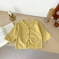 thumbnail image 2 of Dealovy Baby Boy Girl Thin Cardigan Infant Unisex Long Sleeve Comfy Cardigans Button down Outerwear, 2 of 9