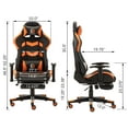 thumbnail image 3 of Longwin Ergonomic & Lumbar Support Swivel Gaming Chair, Black and Orange, 3 of 6