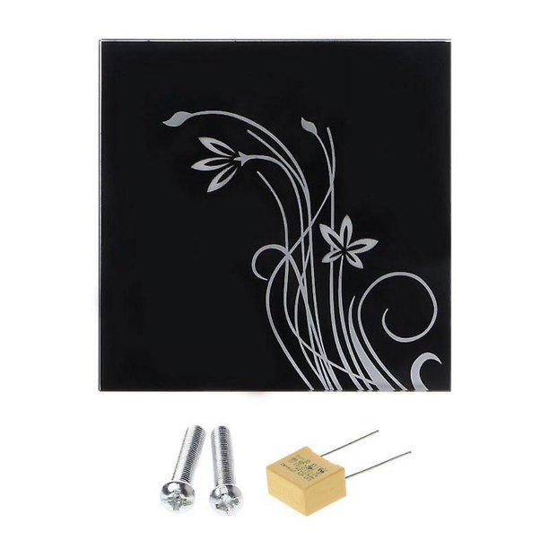 Black Tipo de cristal multi del panel 86 de la función de automatización del hogar de la manera del interruptor de tacto ligero de la pared 86