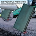 thumbnail image 5 of for Motorola Edge 30 Pro Phone Case Wallet Protective Case leather Cover with magnetic closed cDark Greenit card slot shockproof protection phone case, 5 of 7