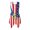 Puerto Rico Flag Print, variant on HELLHERO Asymmetric Hem Midi Dress, American Flag Side Pockets Summer Sleeveless Dress, Round Neck Pleated Sleeveless Sundress for Leisure Travel Vacation