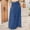 Dark Blue, variant on DuoJiaJ Women's Straight Skirt Casual Basic Solid Midi Skirt For Daily Wear Outing Spring Summer Fall Versatile Outfit Skirts For Women Blue L