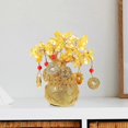 thumbnail image 3 of Money Tree Statue Desktop Money Tree Resin Citrine Money Tree Desktop Cabinet Decor, 3 of 3