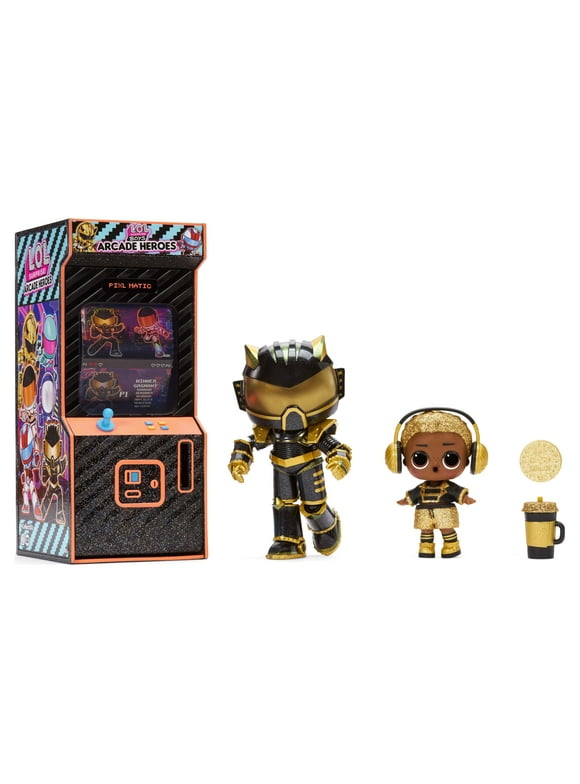 LOL Surprise Boys Arcade Heroes Series 2 Action Figure Doll With 15 Surprises Including Hero Suit and Boy Doll or Ultra-Rare Girl Doll, Shoes, Accessories, Trading Card