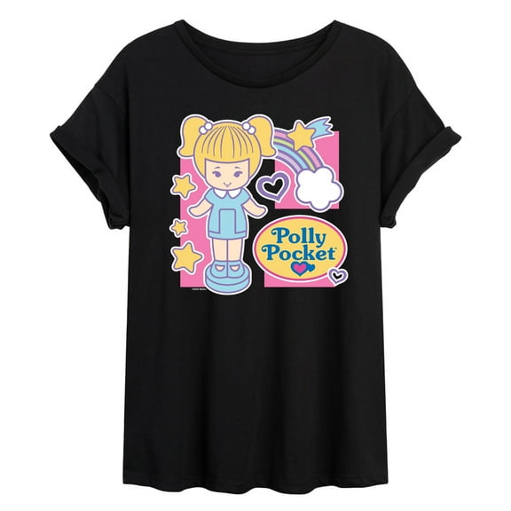 Polly Pocket - Polly Pocket Grid - Women's Oversized Graphic T-Shirt
