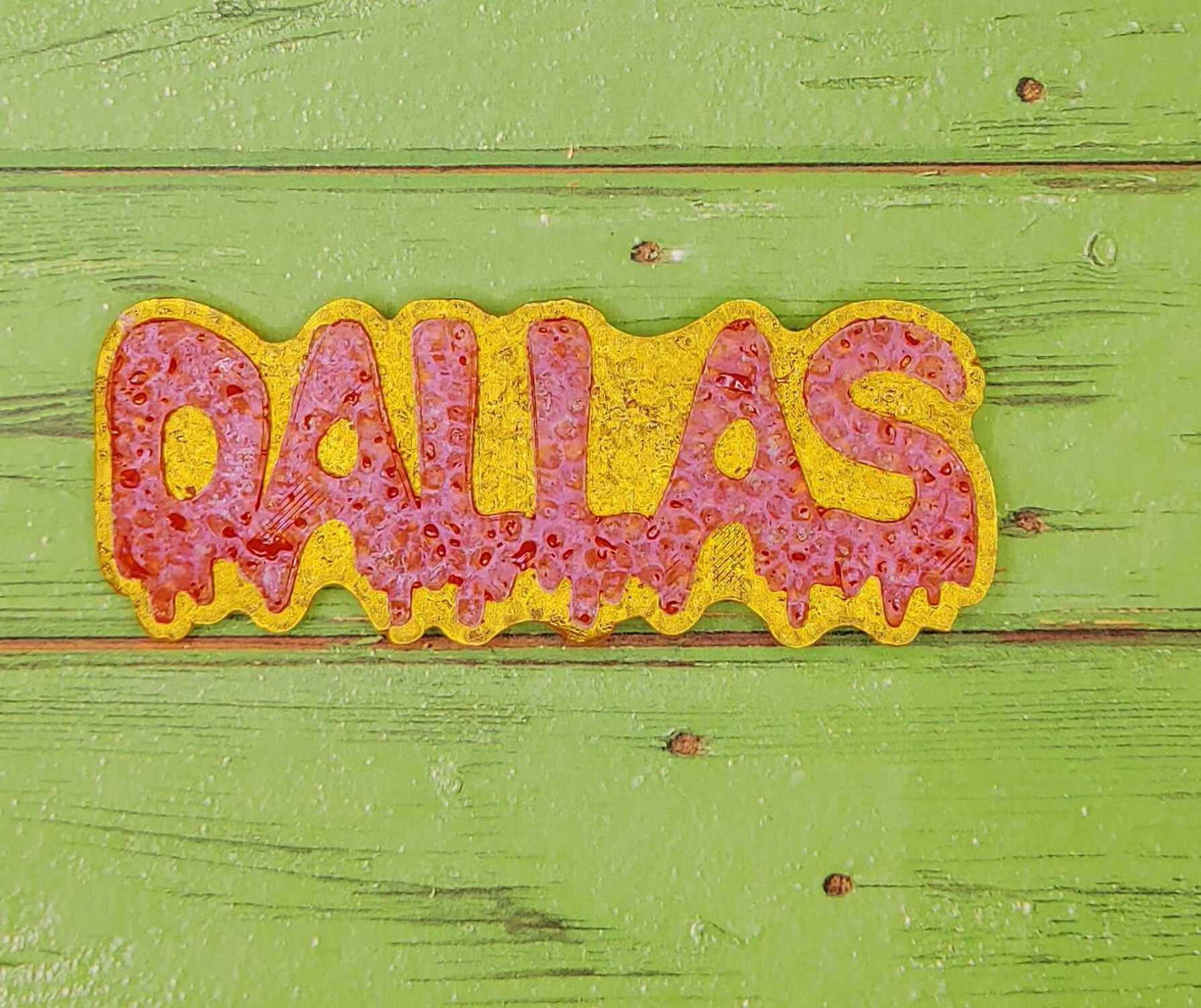 Melting Dallas Silicone Freshie Mold