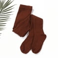 thumbnail image 4 of Loalirando 0-4Y Baby Girls Tights, Basic Plain Rib Stitch Knit Leggings Stockings 1 Pack Pantyhose Infants Toddlers, 4 of 6